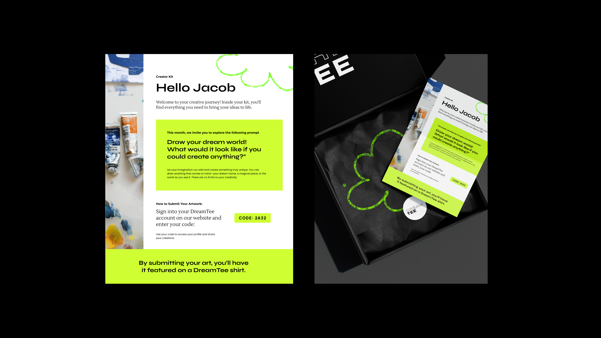 Landing Page DreamTee